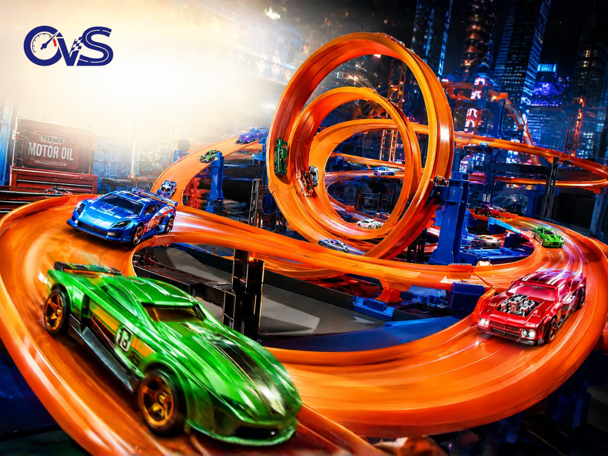 mô phỏng đường đua ô tô đồ chơi hot wheels