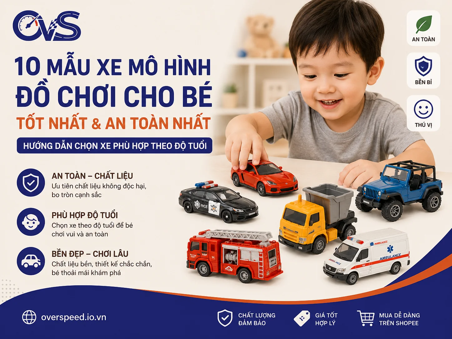 xe mô hình đồ chơi cho bé số 1