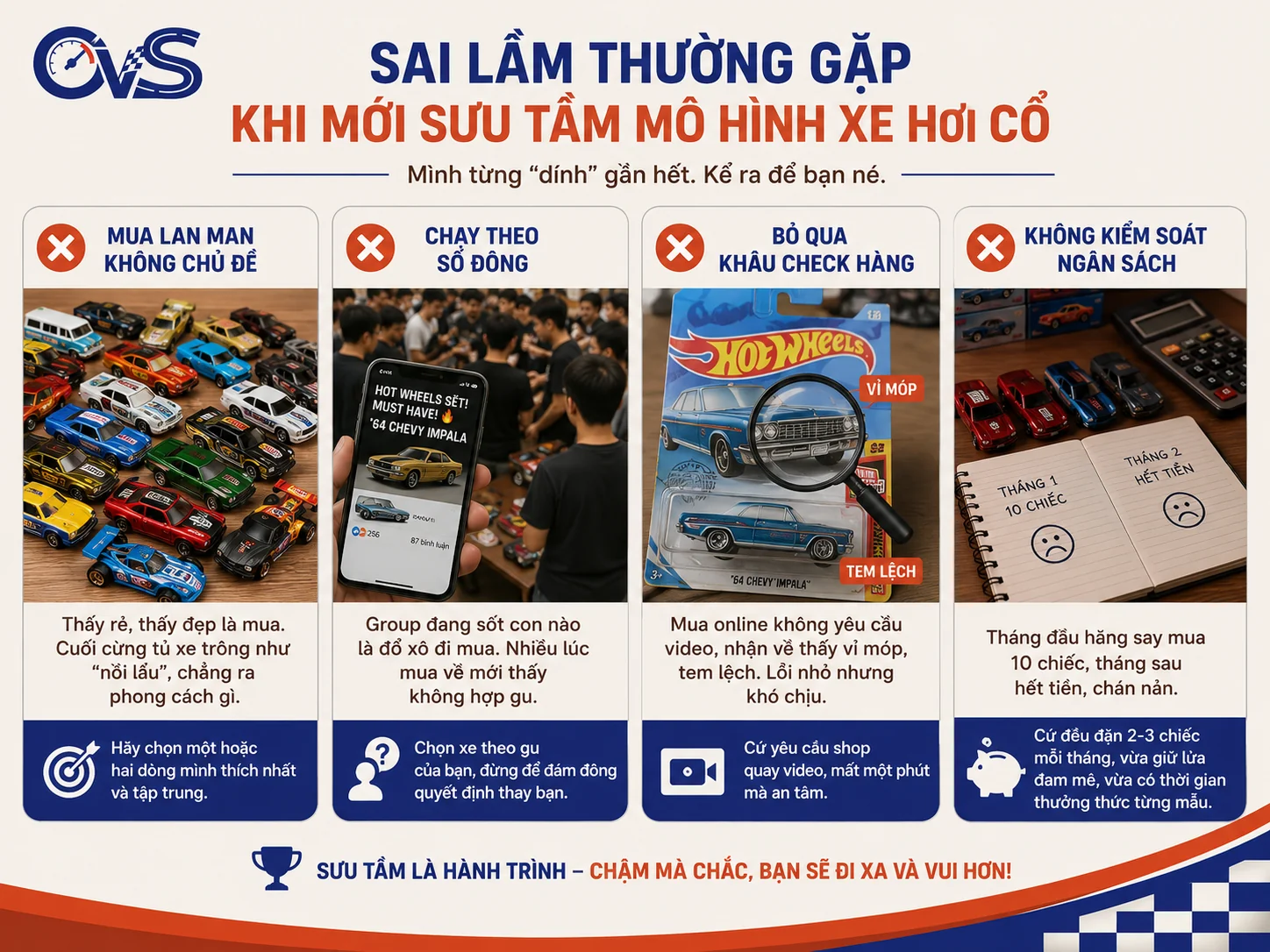 sai lầm thường gặp khi sưu tầm mô hình xe hơi cổ